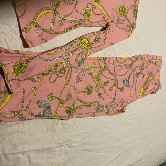 Emilio pucci pants set mock neck blouse and pants elastic waist - Picture 3 of 7